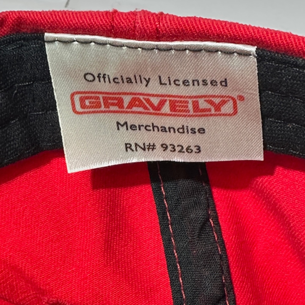 Gravely Lawn Mowers Red Baseball Hat Adjustable Cotton Embroidered Patch Cap - Picture 6 of 7